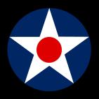 The 1919-1941 Tri-color USAAC Insignia was the US national symbol found on wings and fuselage. The National Insignia experienced several changes in its history.