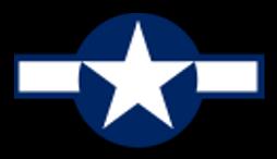 The Sept 1943 Blue Outline and White Crossbar Insignia was the US national symbol found on wings and fuselage. The National Insignia experienced several changes in its history.